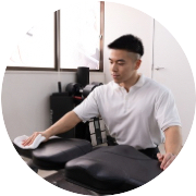 セッション間清掃で清潔